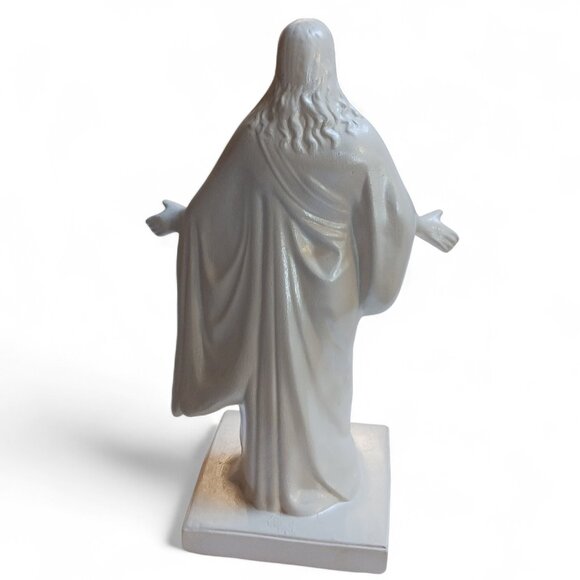 Vtg Risen Christ Stigmata Plaster Statue 10.5" - Picture 4 of 16